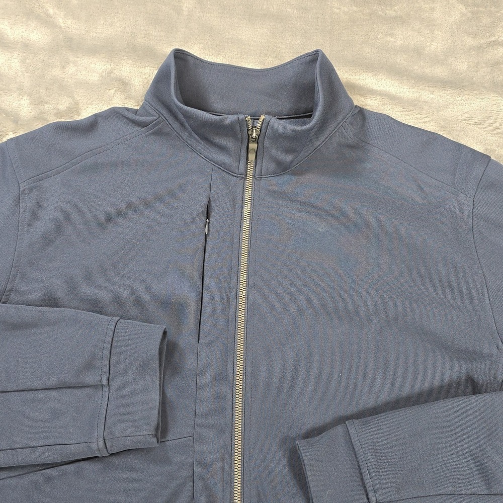 OGIO Hinge Full Zip Jacket Mens XL Navy Stretch Performance Wicking COX Outdoor